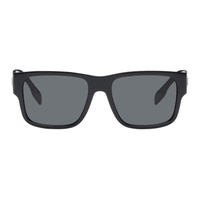 버버리 Burberry Black Rectangular Sunglasses 241376M134013