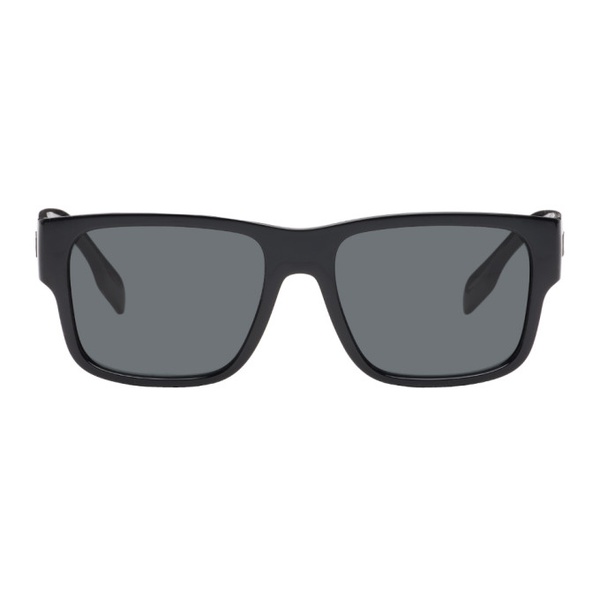 버버리 버버리 Burberry Black Rectangular Sunglasses 241376M134013