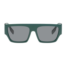 버버리 Burberry Green Square Sunglasses 241376M134015