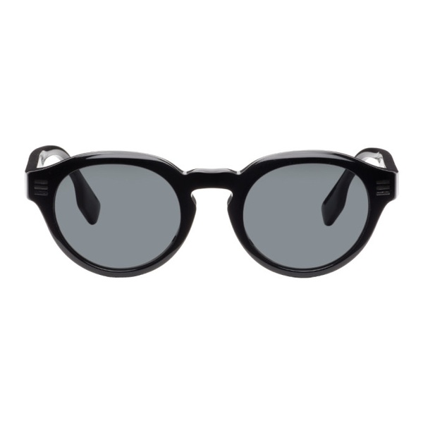 버버리 버버리 Burberry Black Stripe Sunglasses 241376M134019