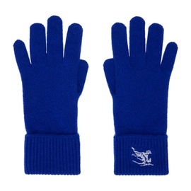 버버리 Burberry Blue Cashmere Blend Gloves 241376M135005