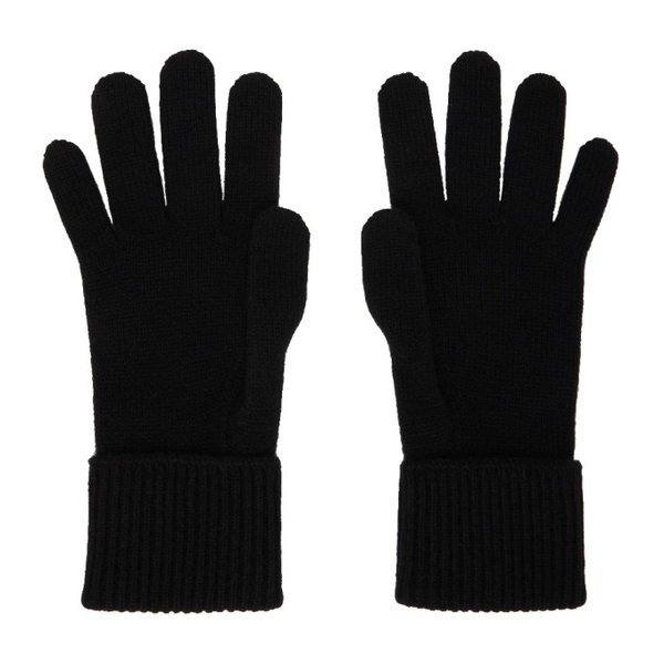버버리 버버리 Burberry Black Cashmere Blend Gloves 241376M135006