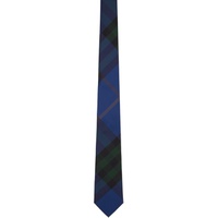 버버리 Burberry Blue Check Silk Tie 241376M158007