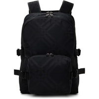 버버리 Burberry Black Check Jacquard Backpack 241376M166010