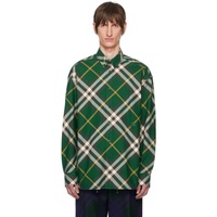 버버리 Burberry Green Check Shirt 241376M192019