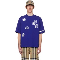 버버리 Burberry Blue Rose T-Shirt 241376M213014
