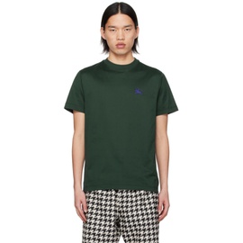버버리 Burberry Green Embroidered T-Shirt 241376M213021