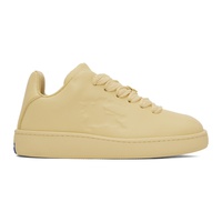 버버리 Burberry Yellow Leather Box Sneakers 241376M223003