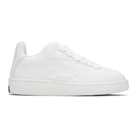 버버리 Burberry White Leather Box Sneakers 241376M223006