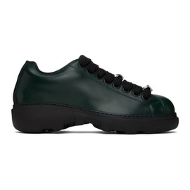 버버리 Burberry Green Leather Ranger Sneakers 241376M225001