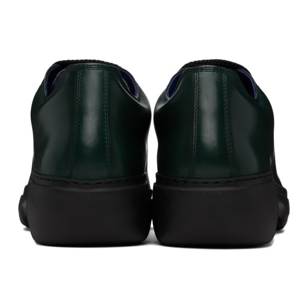 버버리 버버리 Burberry Green Leather Ranger Sneakers 241376M225001