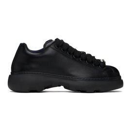 버버리 Burberry Black Leather Ranger Sneakers 241376M225002