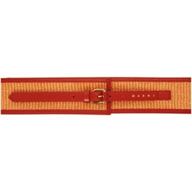 마르니 Marni Orange High-Waist Belt 241379F001002