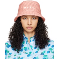 마르니 Marni Pink Embroidered Bucket Hat 241379F015007