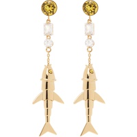 마르니 Marni Gold Charm Earrings 241379F022021