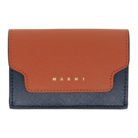 마르니 Marni Multicolor Saffiano Leather Trifold Wallet 241379F040008