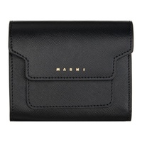 마르니 Marni Black Saffiano Leather Wallet 241379F040011