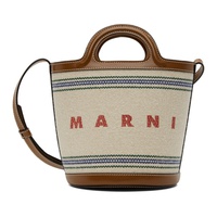 마르니 Marni Beige Small Tropicalia Bucket Bag 241379F048010