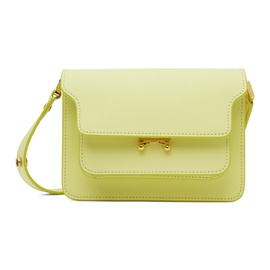 마르니 Marni Yellow Saffiano Leather Mini Trunk Bag 241379F048018