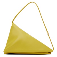 마르니 Marni Yellow Leather Prisma Triangle Shoulder Bag 241379F048031