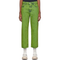 마르니 Marni Green Five-Pocket Jeans 241379F069004
