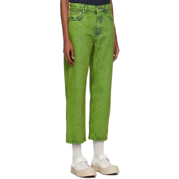마르니 마르니 Marni Green Five-Pocket Jeans 241379F069004