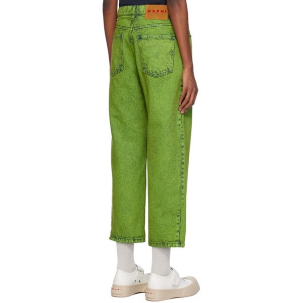 마르니 마르니 Marni Green Five-Pocket Jeans 241379F069004