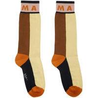 마르니 Marni Multicolor Colorblock Socks 241379F076002