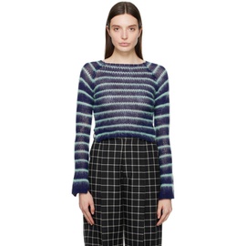 마르니 Marni Blue Striped Sweater 241379F096001