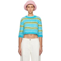 마르니 Marni Blue Striped Sweater 241379F096011