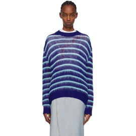 마르니 Marni Blue Striped Sweater 241379F096029