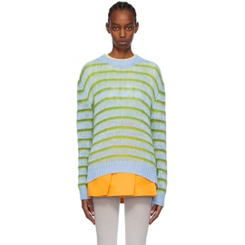 마르니 Marni Blue & Green Striped Sweater 241379F096030