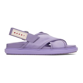 마르니 Marni Purple Fussbett Sandals 241379F124013