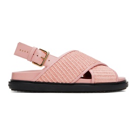 마르니 Marni Pink Fussbett Sandals 241379F124021