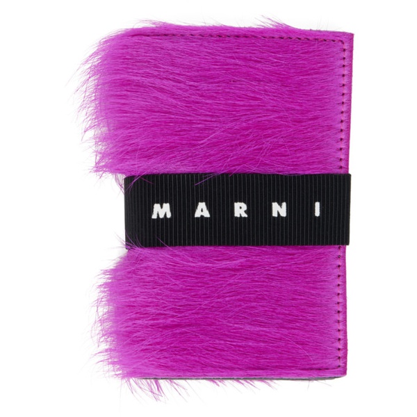마르니 마르니 Marni Pink Tri-Fold Wallet 241379M164011