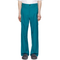 마르니 Marni Blue Straight-Leg Cargo Pants 241379M188008