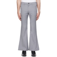 마르니 Marni Gray Embroidered Trousers 241379M191022