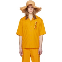 마르니 Marni Orange Printed Shirt 241379M192017