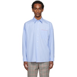 마르니 Marni Blue Oversized Shirt 241379M192028