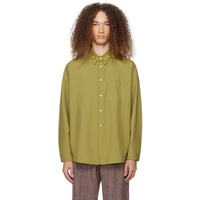 마르니 Marni Green Button-Down Shirt 241379M192029