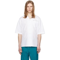 마르니 Marni White Printed Shirt 241379M192042