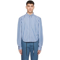 마르니 Marni Blue Striped Shirt 241379M192055