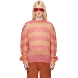 마르니 Marni Pink & Orange Mix Sweater 241379M201020