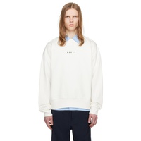 마르니 Marni White Printed Sweatshirt 241379M204003