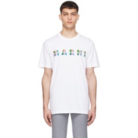 마르니 Marni White Printed T-Shirt 241379M213028