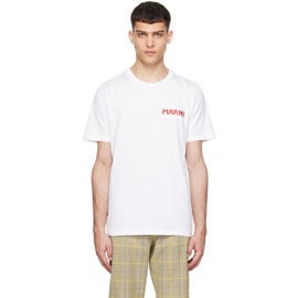 마르니 Marni White Patch T-Shirt 241379M213030