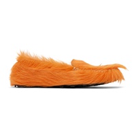 마르니 Marni Orange Calf-Hair Moc Loafers 241379M231031
