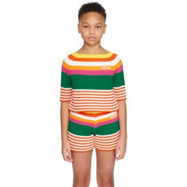 마르니 Marni Kids Multicolour Striped Sweater 241379M720015
