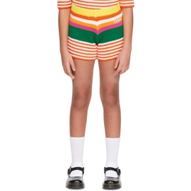 마르니 Marni Kids Multicolour Striped Shorts 241379M721001