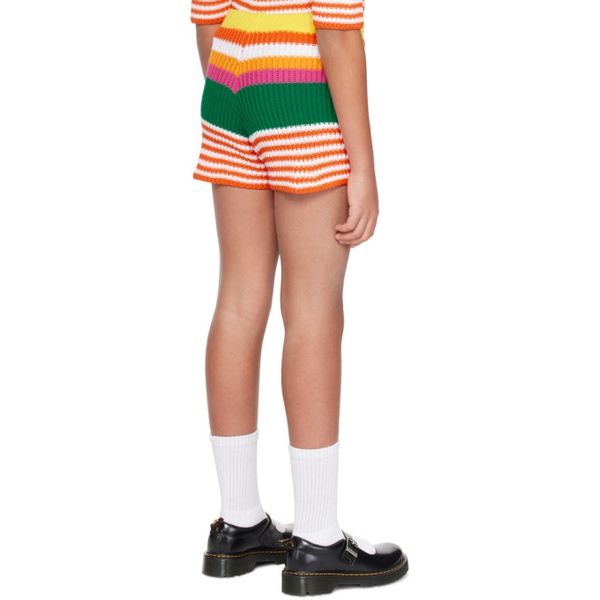마르니 마르니 Marni Kids Multicolour Striped Shorts 241379M721001